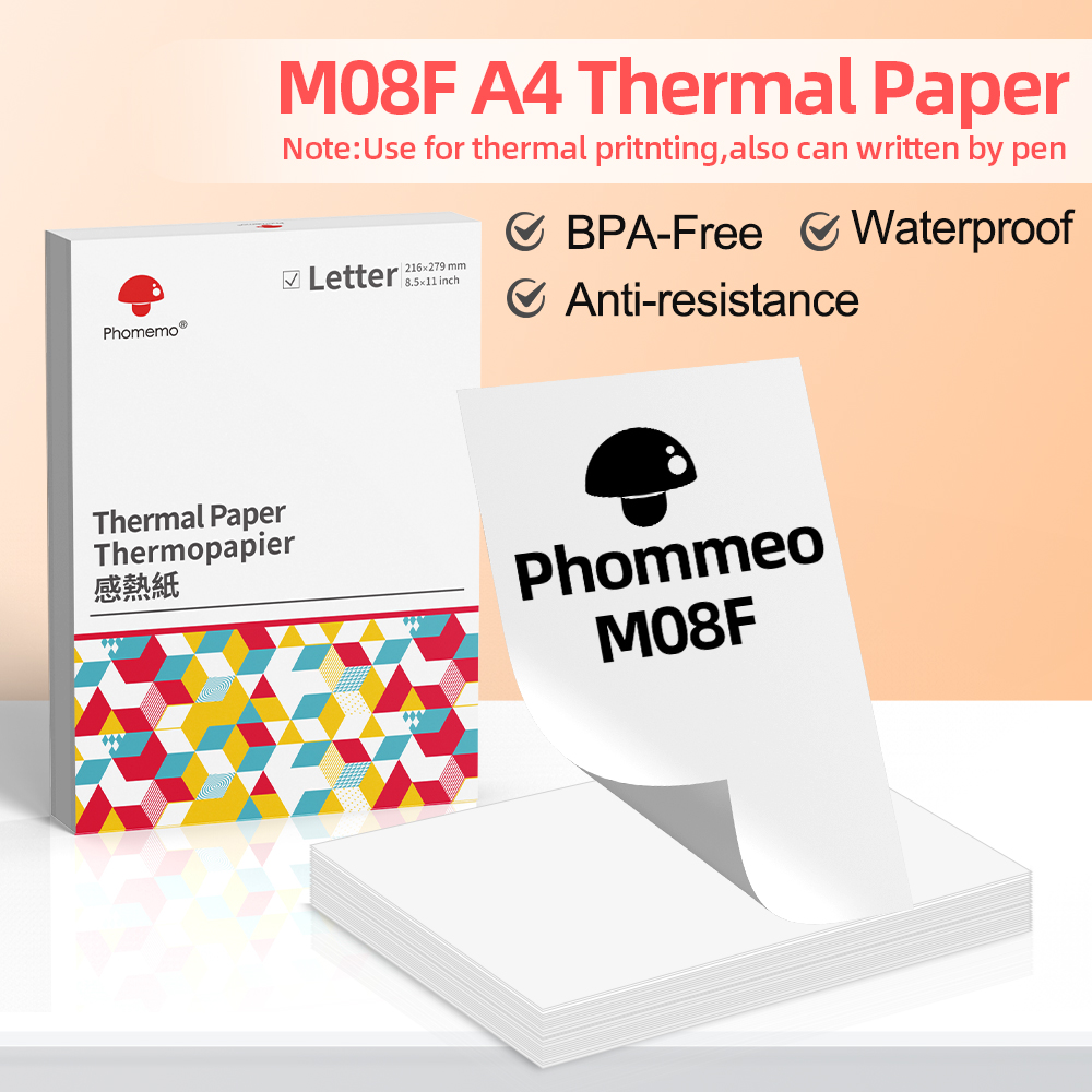 Commercial Photo Printer - Phomemo A4 Paper Thermal Paper Multipurpose