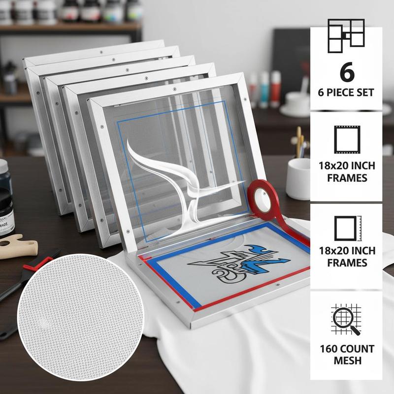 Silk Screen Frame 18x20inch Fo - Screen Printing Frame Mesh recension och pris