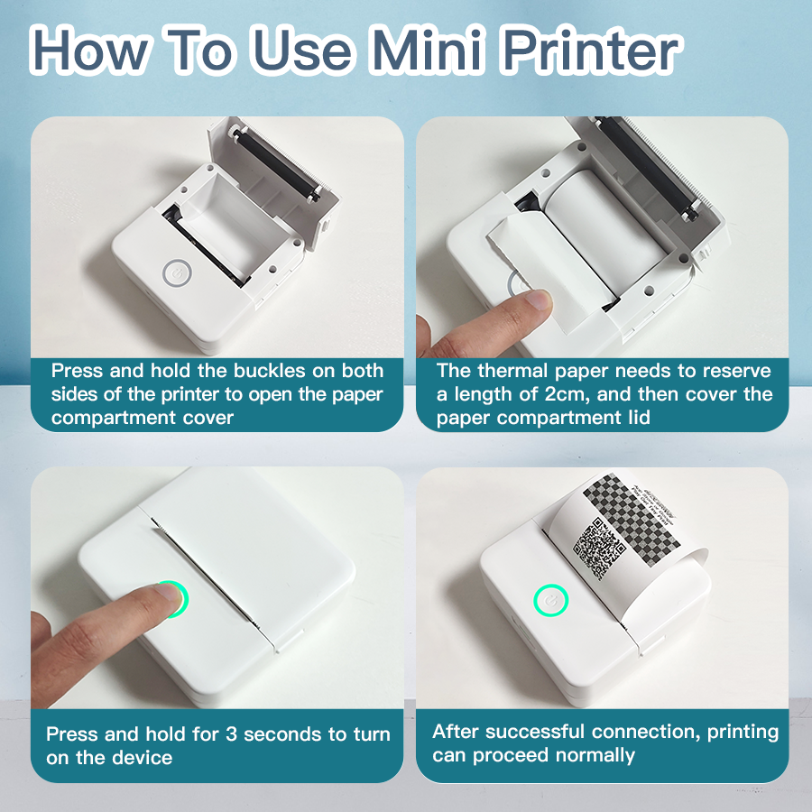 X6 Mini Printer Sticker Paper  - Commercial Photo Printer recension och pris