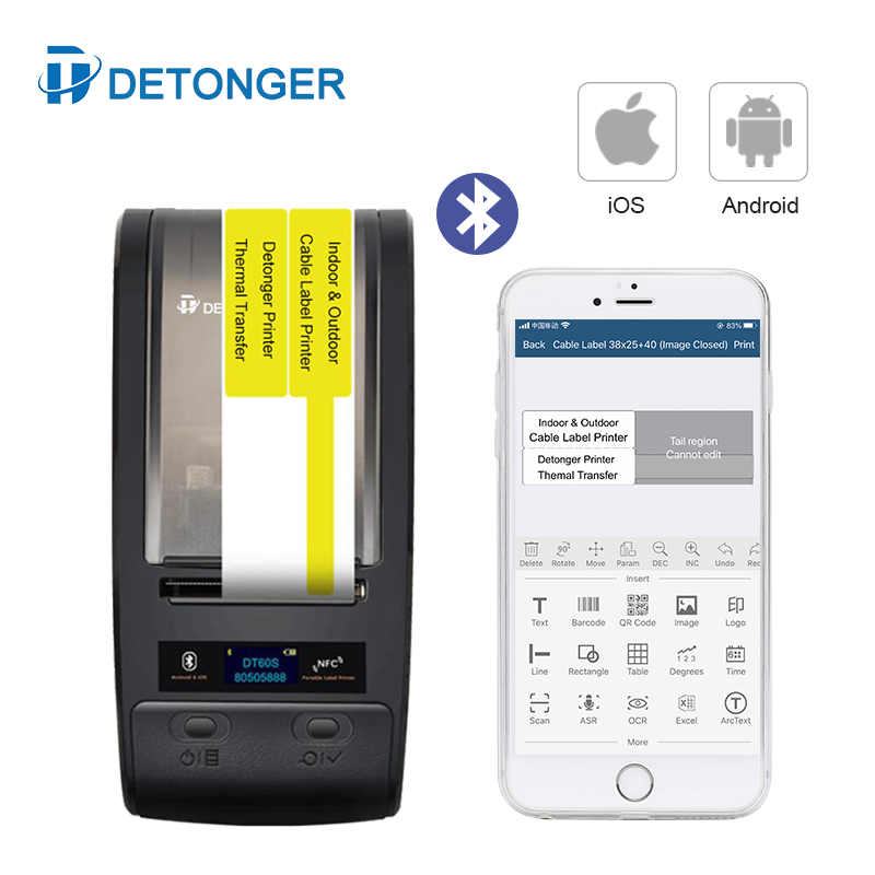 DETONGER Portable Thermal Tran - Commercial Ribbon Printing Machine recension och pris