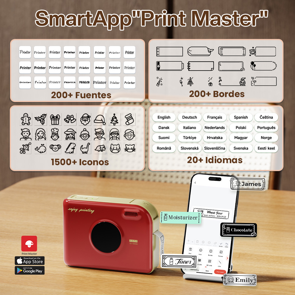 Phomemo A30 Mini Printer Wirel - Commercial Photo Printer recension och pris