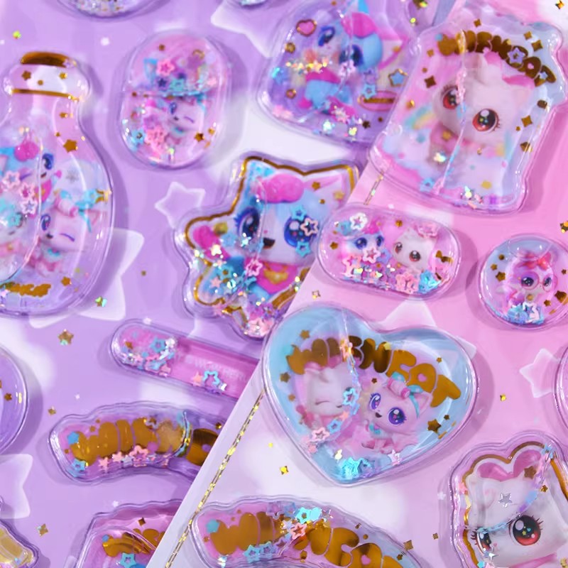 1PC Kawaii 3D Puffy Shaker Sti - Foil Transfer Machine recension och pris