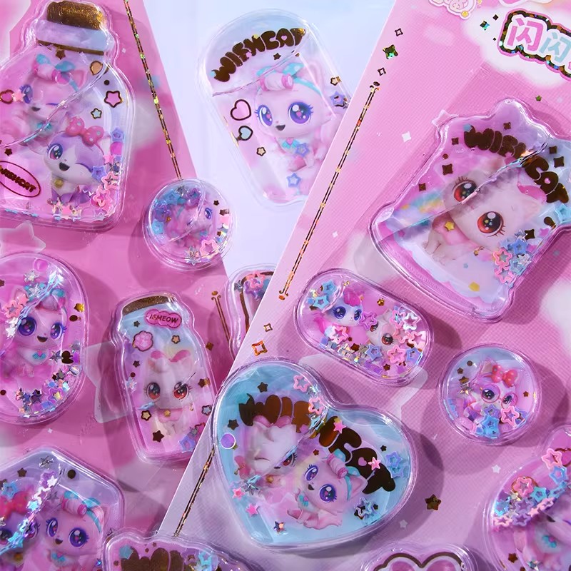1PC Kawaii 3D Puffy Shaker Sti - Foil Transfer Machine recension och pris