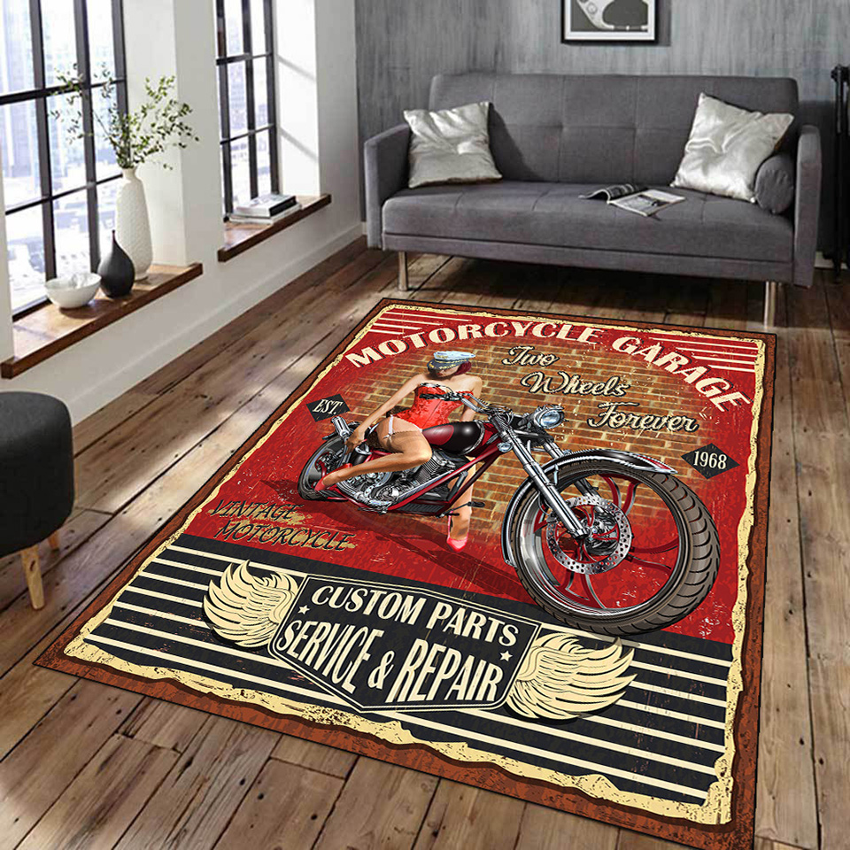 Retro Classic Motorcycle Car P - Commercial Printing Services recension och pris