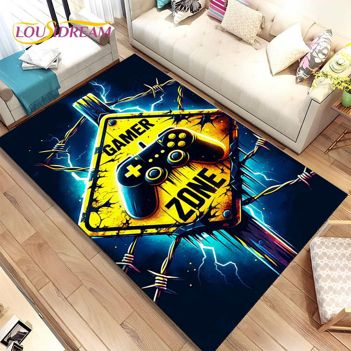 Cartoon Game Gamer Gamepad Rug - Commercial Printing Online recension och pris
