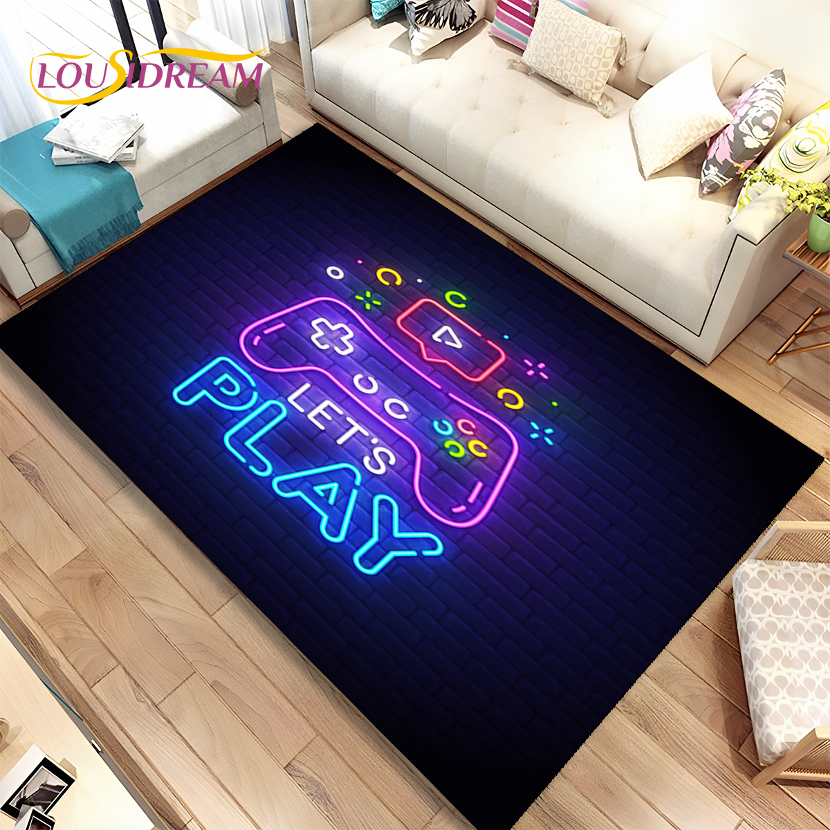 Cartoon Game Gamer Gamepad Rug - Commercial Printing Online recension och pris