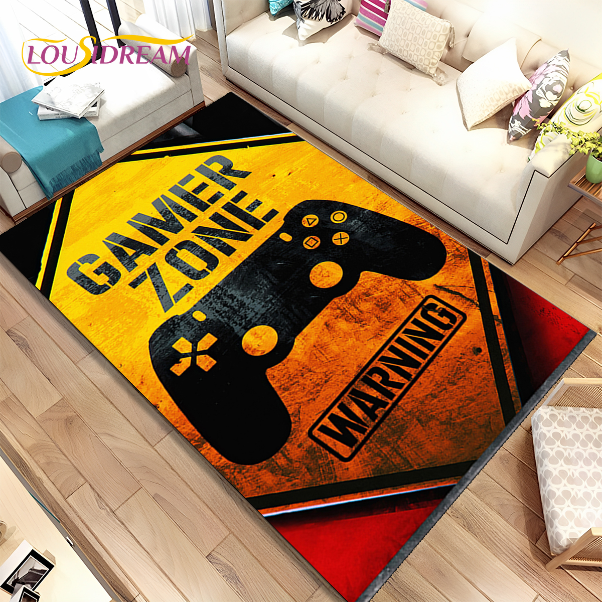 Cartoon Game Gamer Gamepad Rug - Commercial Printing Online recension och pris