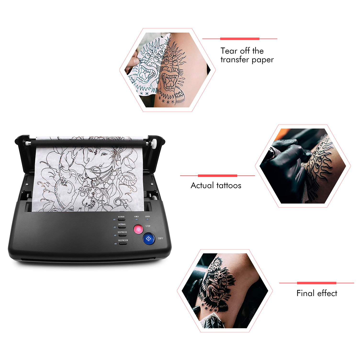 Tattoo Transfer Machine Stenci - Commercial Photo Printer recension och pris