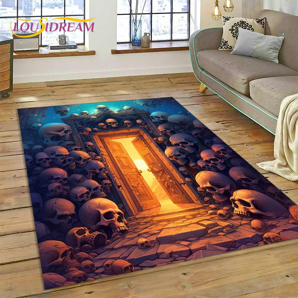3D Horror Gothic Skull Skeleto - Commercial Printing Online recension och pris