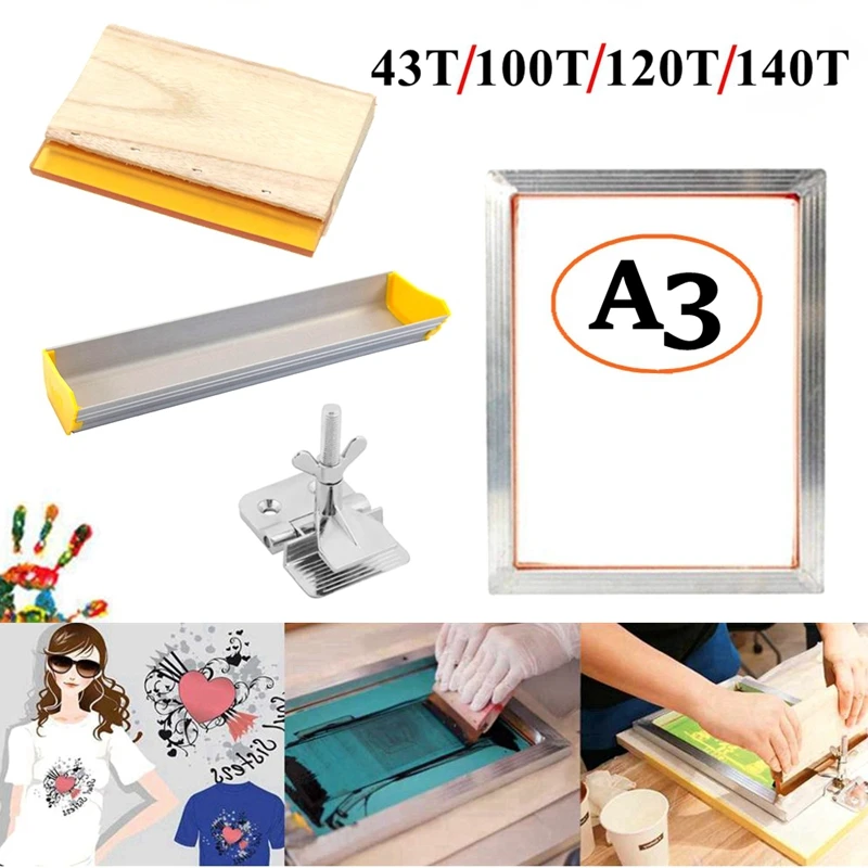 A3 Screen Printing Kit Aluminu - Screen Printing Frame Mesh recension och pris