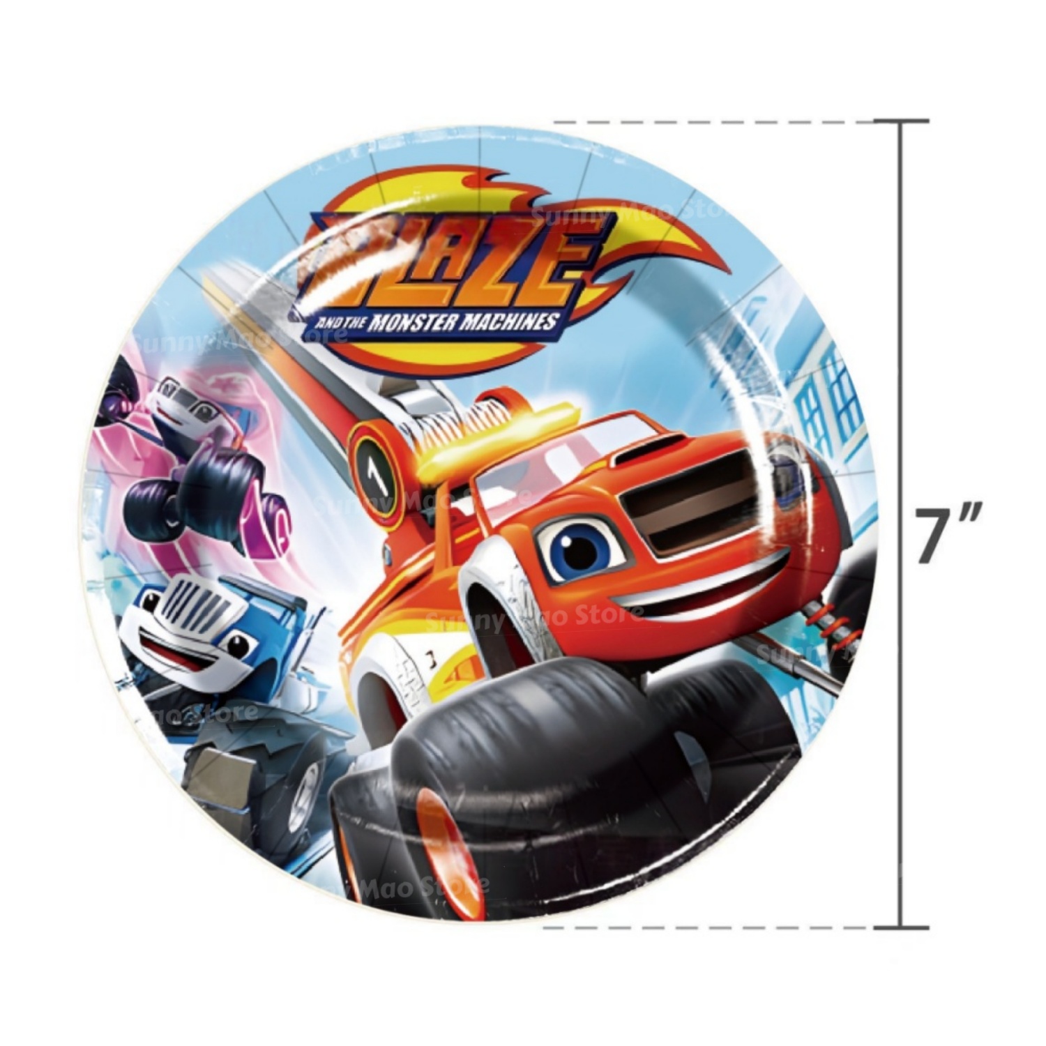 Blaze Monster Birthday Decorat - Foil Transfer Machine recension och pris