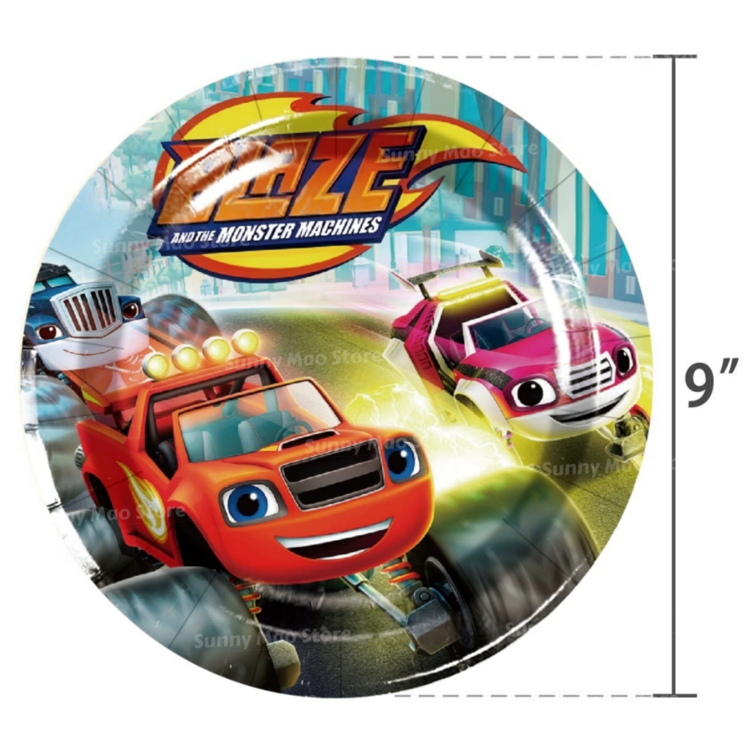Blaze Monster Birthday Decorat - Foil Transfer Machine recension och pris