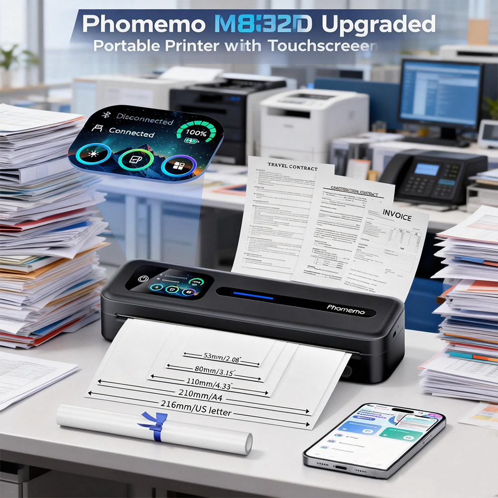 Phomemo M832D Touchscreen Port - Commercial Photo Printer recension och pris