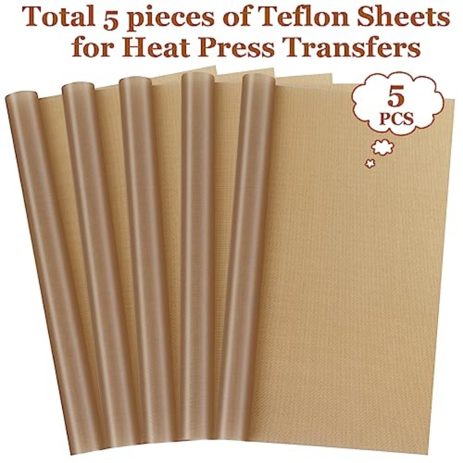 5 Pack Teflon Sheet for Heat P - Heat Press Teflon Sheet recension och pris
