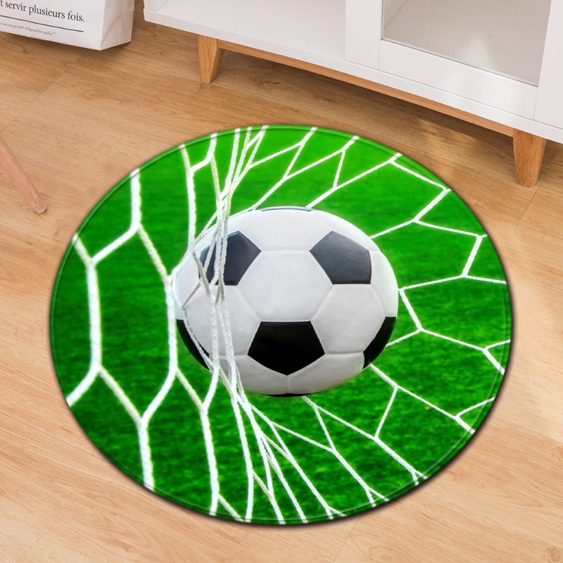Soccer Theme Round Carpet Spor - Commercial Printing Services recension och pris