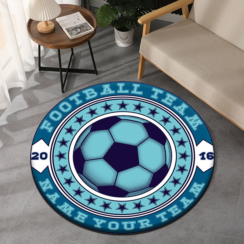 Soccer Theme Round Carpet Spor - Commercial Printing Services recension och pris
