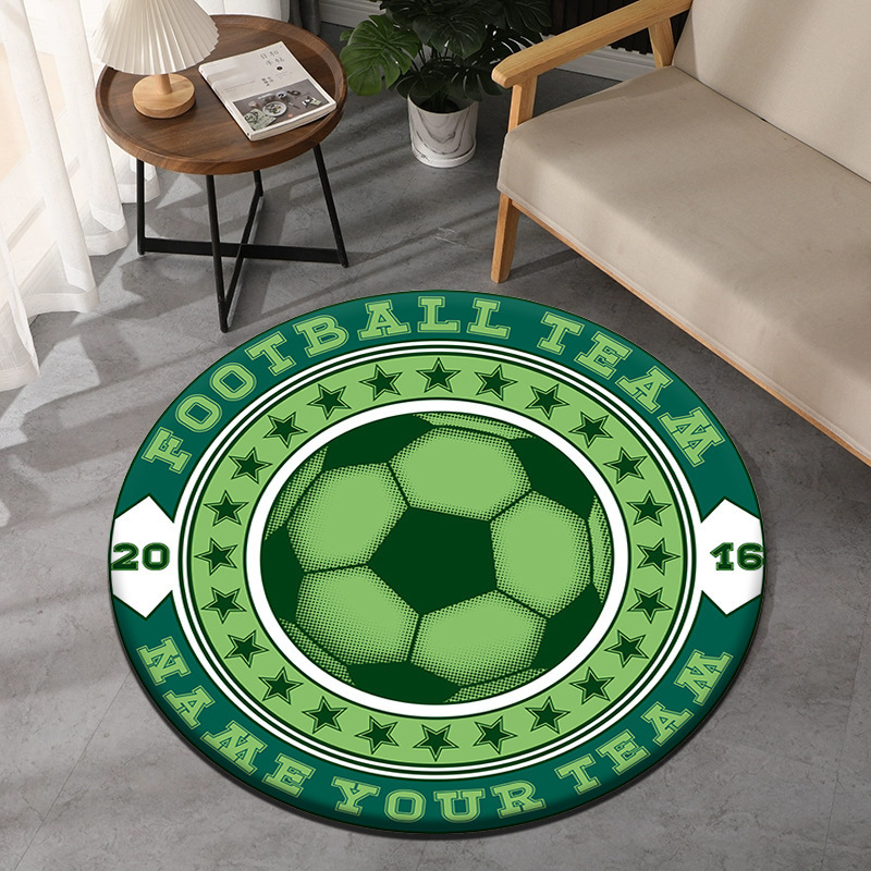 Soccer Theme Round Carpet Spor - Commercial Printing Services recension och pris