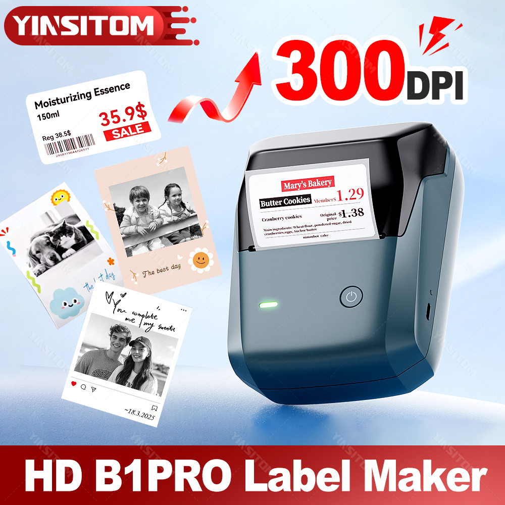 300DPI HD NIIMBOT B1Pro Mini L - Commercial Photo Printer recension och pris