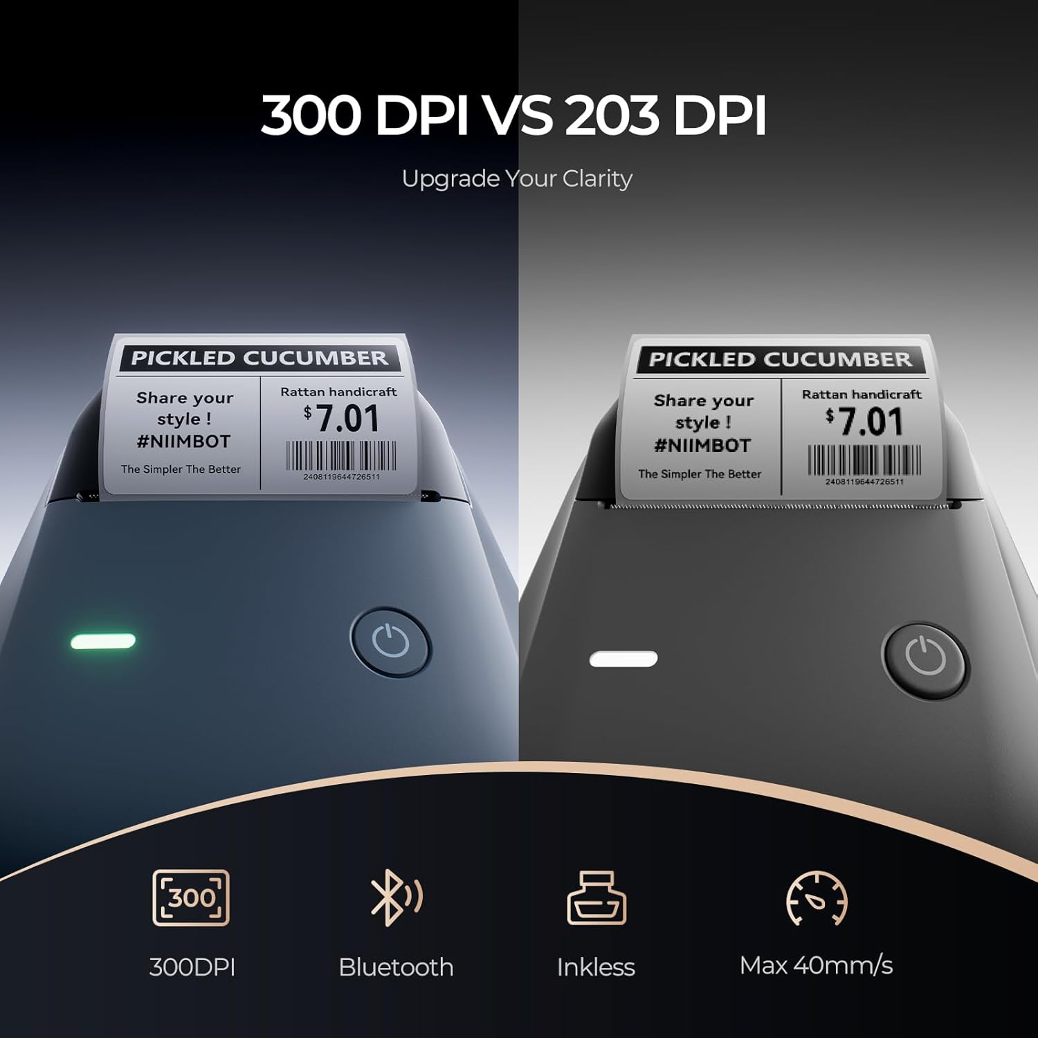 300DPI HD NIIMBOT B1Pro Mini L - Commercial Photo Printer recension och pris